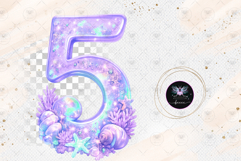 Mermaid Clipart Number Product Image 1