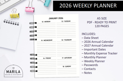 2026 Planner PDF | Ready to Print Product Image 1