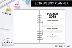 2026 Planner PDF | Ready to Print #2 Product Image 2