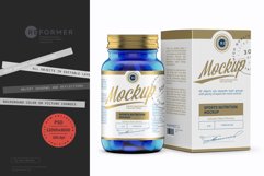 45 Pills Bottle with Box Mockup Product Image 1