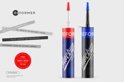 Two Silicone Sealant Tube Mockup Product Image 1