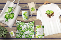 Lime citrus. Watercolor collection Product Image 21