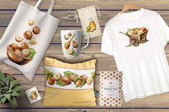 Huzelnuts. Hand drawn watercolor collection Product Image 23