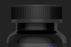 Black Pills Bottle Mockup Product Image 5