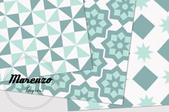 Geometric Tile Patterns - Seamless - Green Blue Product Image 2