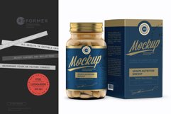 45 Pills Bottle with Box Mockup Product Image 4