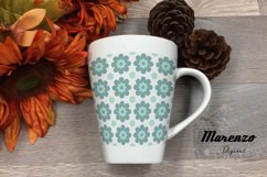 Geometric Tile Patterns - Seamless - Green Blue Product Image 3