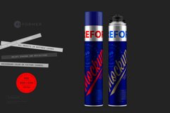 Two Metallic Pu-Foam Tube Mockup 750ml Product Image 3