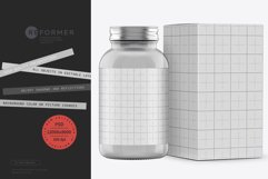 90 Pills Bottle with Box Mockup Product Image 2