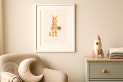 Watercolour Bunny Astronaut Clipart Girl Rabbit Spaceman Product Image 3