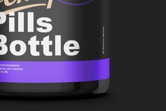 Black Pills Bottle Mockup Product Image 4