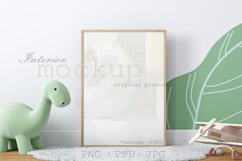 Frame mockup for art, Kids frame mockup, Dinosaur style Product Image 1