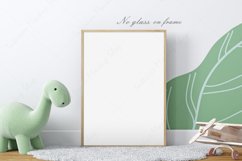 Frame mockup for art, Kids frame mockup, Dinosaur style Product Image 3