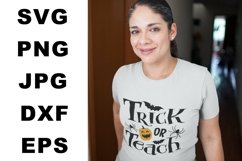 Trick or teach svg, Halloween SVG, Teacher svg Product Image 2