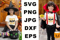 Trick or treat SVG, Kids Halloween SVG, Halloween boy svg Product Image 2