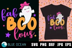 Fab BOO lous SVG, HalloweenSVG, Halloween girl SVG, Ghost Product Image 2