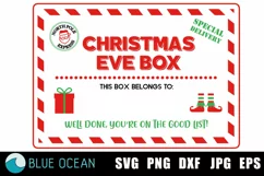 Christmas Eve Box SVG, Christmas Eve Crate SVG Product Image 2