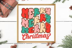 Merry merry merry Christmas SVG, Merry Christmas SVG Product Image 3