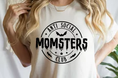 Anti Social Momsters Club SVG, Funny Halloween Svg, Momsters Product Image 2