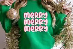 Merry merry merry SVG, Merry Christmas PNG, Merry Christmas Product Image 2