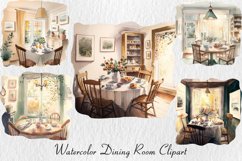 Watercolor dinning room clipart Product Image 1