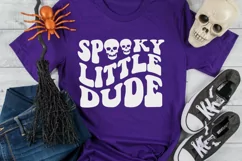 Spooky little dude SVG, Boy halloween SVG, Toddler hallowen Product Image 2