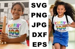 Poppin&#039; my way through 100 days of school SVG Product Image 2