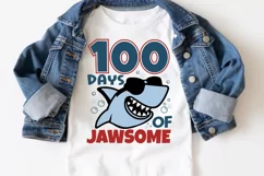 100 days of jawsome SVG, 100 days of school SVG Product Image 2