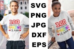 100 days with my amazing class SVG, 100 days of school SVG Product Image 2