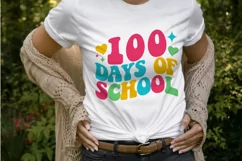 100 days of school SVG, 100 days PNG, Happy 100 days shirt Product Image 2