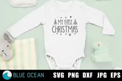 My first christmas SVG, Baby Christmas SVG, 1st Christmas Product Image 2