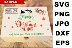 Christmas Eve Box SVG, Christmas Eve Crate SVG, DIY Product Image 2