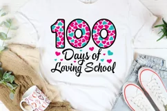 100 days of loving school SVG, 100 days of school SVG Product Image 2