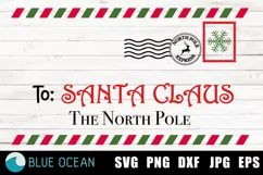 Santa Letter SVG, Santa Mail SVG, Santa Envelope Svg, Christ Product Image 2