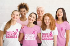 Tackle Breast Cancer Svg, Breast Cancer Svg, Football Cancer Product Image 2