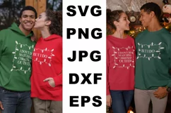 I don't do matching christmas outfits SVG, But I do SVG Product Image 2