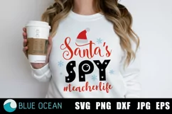 Santas Spy SVG, Christmas Teacher SVG, Teacher shirt SVG Product Image 2