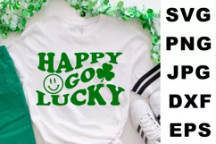 Lucky go happy SVG, St Patricks day shirt SVG, St Patty Day Product Image 2