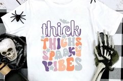 Thick thighs spooky vibes SVG, Baby Halloween SVG, Product Image 2