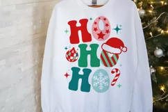 Ho Ho Ho SVG, Christmas Svg, Retro Christmas SVG Product Image 3