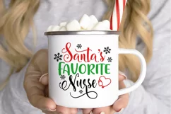 Santa's favorite nurse SVG, Nurse Christmas Svg, Holiday Svg Product Image 3