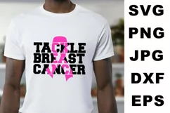 Tackle Breast Cancer Svg, Breast Cancer Svg, Breastcancer Product Image 3