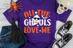 All the ghouls love me SVG, Boy Halloween SVG, Ghost SVG Product Image 3