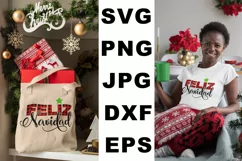 Feliz Navidad Svg, Merry Christmas SVG, Christmas decor SVG Product Image 2
