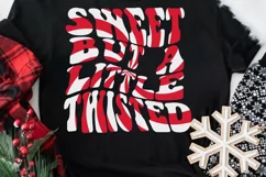 Sweet But a Little Twisted SVG, Groovy Christmas SVG Product Image 3
