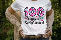 100 days of loving school SVG, 100 days of school SVG Product Image 3