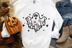 Spooky season SVG, Hippie halloween SVG, Retro halloween SVG Product Image 3