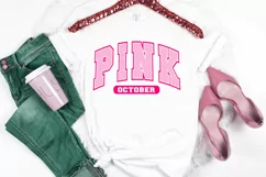 Pink October SVG, In October we wear pink SVG, Breast Cancer Product Image 3