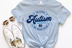 Autism awareness SVG, In April we wear blue SVG, Autism SVG Product Image 4