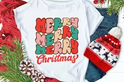 Merry merry merry Christmas SVG, Merry Christmas SVG Product Image 7